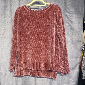 Jones New York Chenille Sweater - Dusty Rose